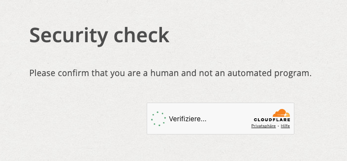 CAPTCHA query when logging in with Cloudflare Turnstile